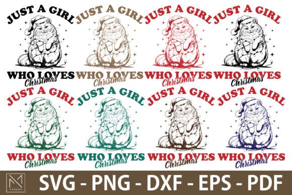 Download Just a Girl Who Loves Christmas Cat SVG - Christmas cat svg Collection