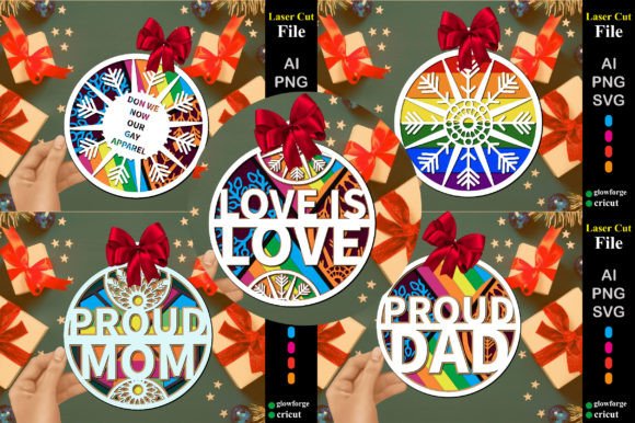 Download Pride Christmas Ornaments Bundle - Christmas ornaments bundle Collection