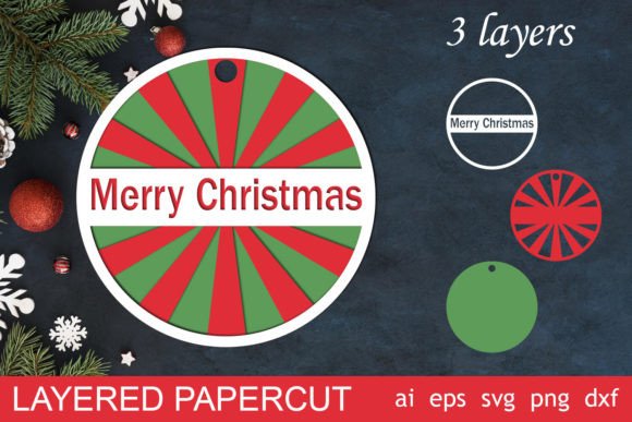 Download 3d Christmas Round Ornament Svg Laser - Round ornament svg Collection