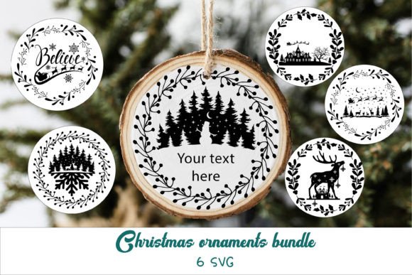 Download Christmas Round Ornament Svg Bundle - Round ornament svg Collection