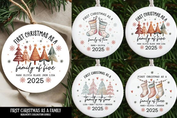 Download First Family Christmas Ornaments Bundle - Christmas ornaments bundle Collection