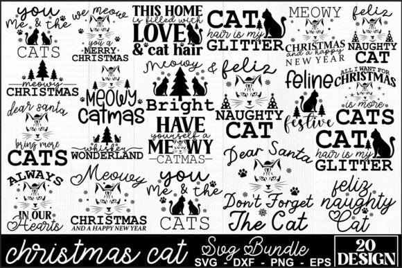 Download Christmas Cat SVG Bundle - Premium Resources