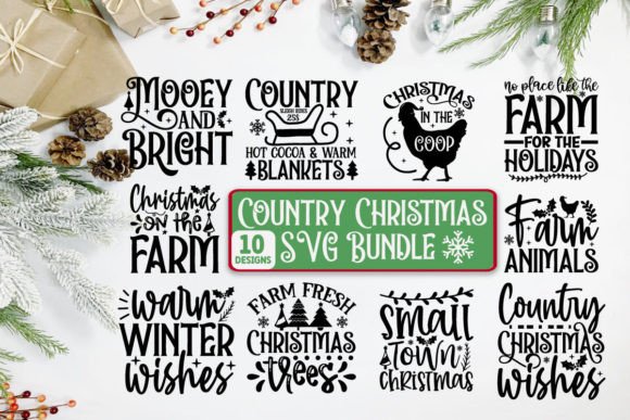 Download Country Christmas SVG Bundle - Country christmas svg Collection